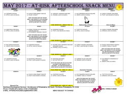 May 2017 - Healthy Meals for Children