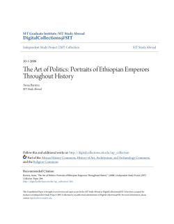 The Art of Politics: Portraits of Ethiopian Emperors Throughout History