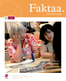 Networks help to make vocational education and training