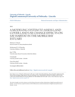 a modeling system to assess land cover land use change effects on
