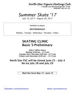 Clinic for Basic 5-Preliminary - North Star Figure Skating Club