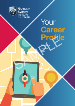 sample career profiles - Northern Sydney Institute