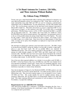 A Tri Band Antenna for 2 meters, 220 MHz, and 70cm Antenna