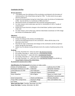 American Revolution Unit Plan