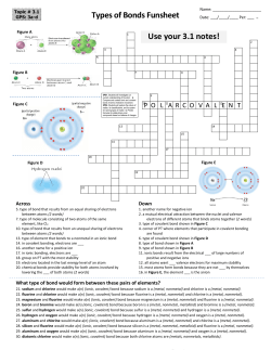 33FUNSHEETTypes of Bonds Ionic vs Covalent