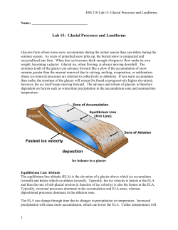Glacial Processes and Landforms