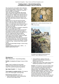 Testing rocks 3 &ndash; that shrinking feeling