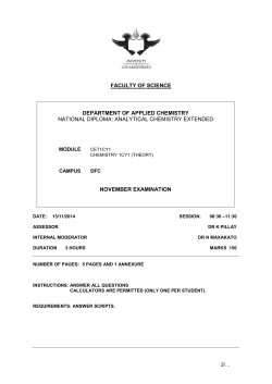 faculty of science department of applied chemistry national