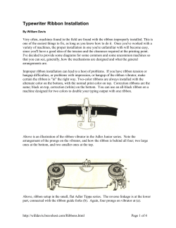 Typewriter Ribbon Installation