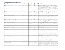 Roku Channel Summary