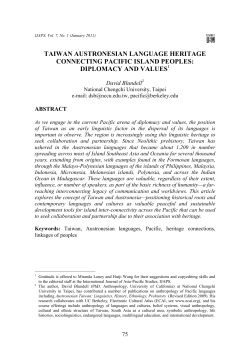 taiwan austronesian language heritage connecting pacific