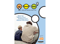 How to TalktoYour Adolescent About Alcohol