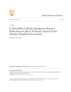 Is There Still a Catholic Question in America