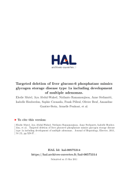 Targeted deletion of liver glucose-6 phosphatase mimics