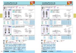 Locating Pins for Jig Locating Pins for Jig