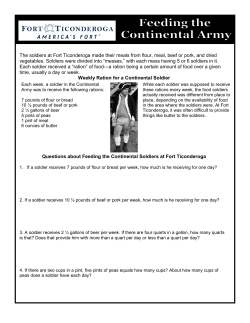 Feeding the Continental Army 4-5