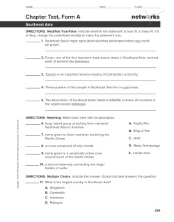 southeast asia homework