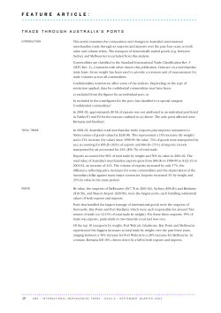 Trade through Australia`s ports (1)