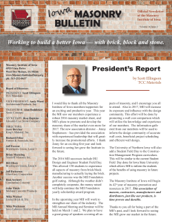 masonry bulletin - Masonry Institute of Iowa
