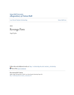 Revenge Porn - eRepository @ Seton Hall