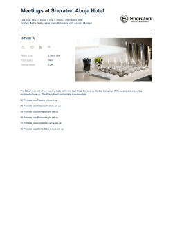 Print Overview - Sheraton Abuja Hotel