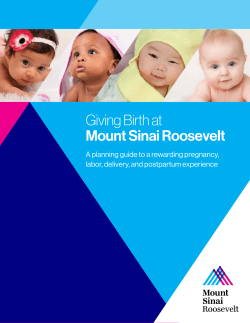 Giving Birth at Mount Sinai Roosevelt