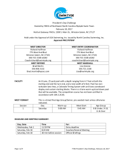 President`s Day Challenge Hosted by YMCA of Northwest North