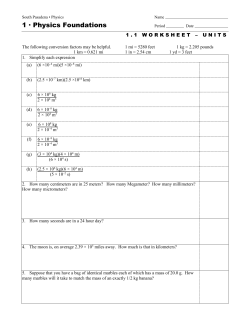 1 · Physics Foundations