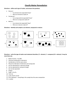 Classify Matter Remediation