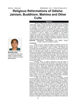 Jainism, Buddhism, Mahima ond Other Cults Suchitra Das