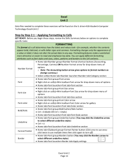 Excel Unit 2 - davis.k12.ut.us