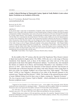 Arabic Cultural Heritage in Nineteenth