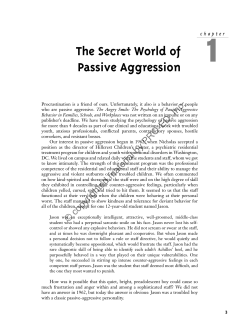 The Secret World of Passive Aggression - Pro-Ed