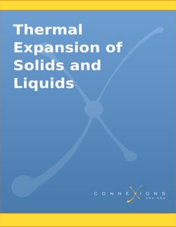 Thermal Expansion of Solids and Liquids