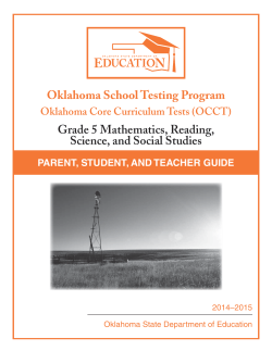 Gr 5 Math and Reading 2014-15 Parent-Student
