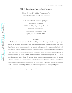 Chiral doublers of heavy