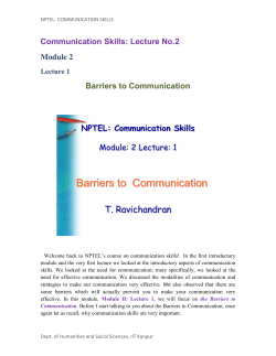 Barriers to Communication