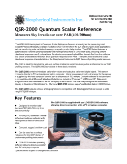 QSR-2000 Quantum Scalar Reference