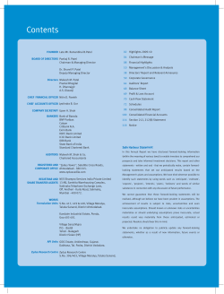 Contents - Zydus Cadila