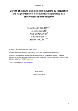 Growth of calcium-aluminum-rich inclusions by