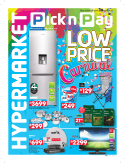 LOW - Pick n Pay