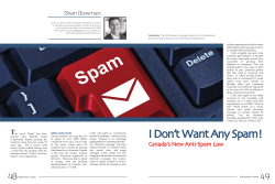 I Don`t Want Any Spam!