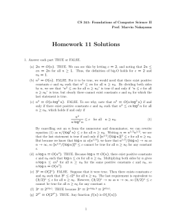 Homework 11 Solutions