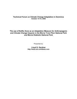 The use of Buffer Zone as an Adaptation Measure