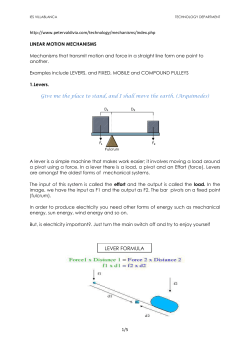lever formula - IES Villablanca