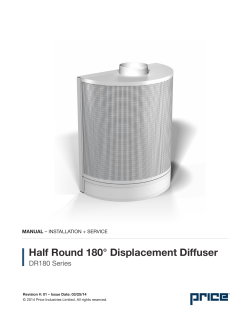 Half Round 180&deg; Displacement Diffuser