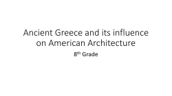 Ancient Greece and its influence on American Architecture
