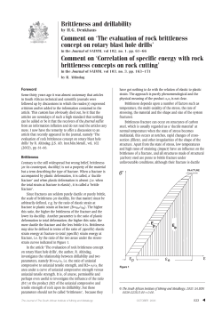 The evaluation of rock brittleness concept on rotary blast
