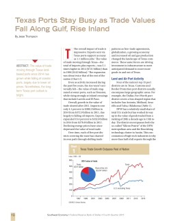 Texas Ports Stay Busy as Trade Values Fall Along Gulf, Rise Inland