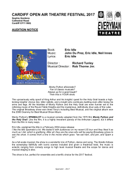 Audition Pack-Spamalot